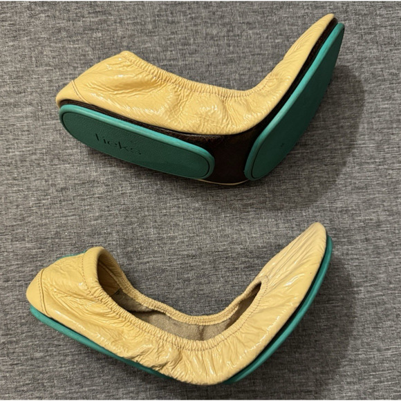 Tieks Biscotti Patent Ballet Flats Women’s Size 10 - Picture 2 of 8